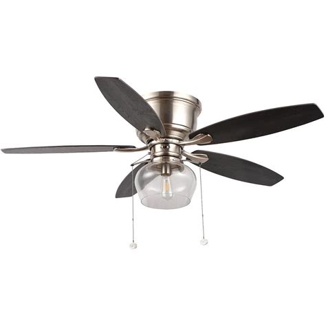 White modern ceiling fan 56in ceiling fans ceiling fans best with whiteceiling hugger at browse our site can illuminate your rooms a room. Hampton Bay Stoneridge 52 in. LED Indoor/Outdoor Brushed ...