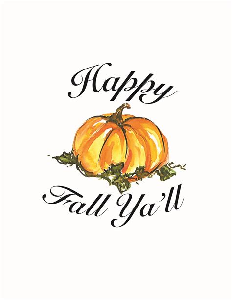 Happy Fall Yall Free Printable Printable Templates