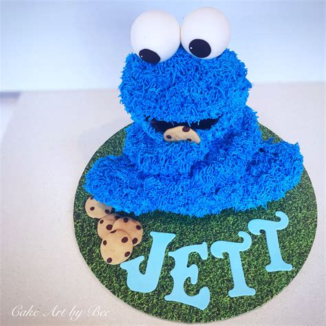 Cookie Monster Cake By Cake Art By Bec Cookie Monster Cake Cake