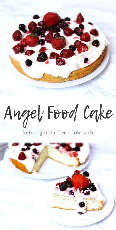 Bake as directed in chart or until top is dark golden brown and cracks feel very dry and not sticky. Keto angel food cake | Recipe | Angel food, Angel food ...