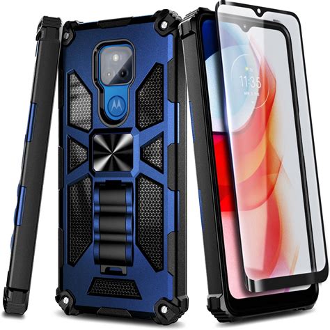 Nagebee Case For Motorola Moto G Play 2021 With Tempered Glass Screen Protector Full Coverage