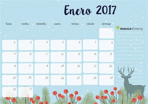 Calendario Enero 2017 Calendario Calendario Enero Calendario 2017