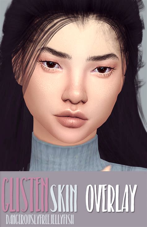Dfj Ts4 Glisten Skin Overlay For Everybody All The Sims 4