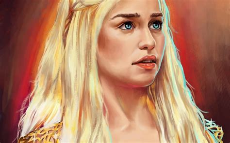 Daenarys Targaryen Painting Digital Art Daenerys Targaryen Game Of