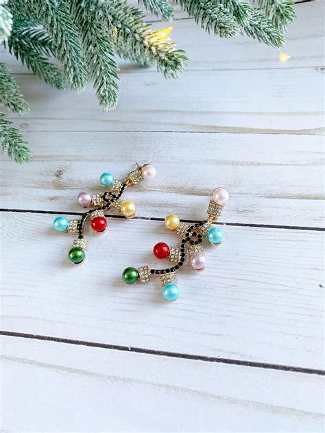 Ornament Earrings Christmas Earrings Statement Earrings Etsy