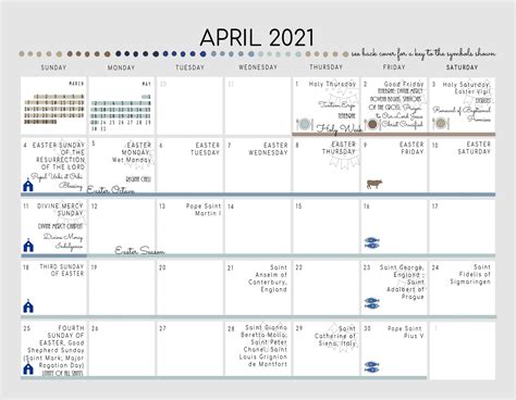 Liturgical Calendar 2021 Free Printable Catholic Calendar