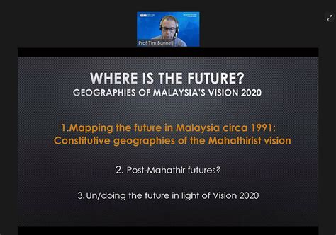 Objective of this vision to transform malaysia into prosperous, competitive, dynamic, robust and resilient country by the year 2020. Webinar on "Where is the Future? Geographies of Malaysia's ...
