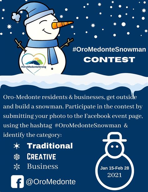 Snowman Contest Oro Medonte
