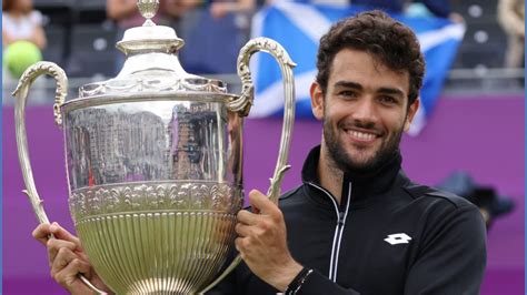He is an italian tennis player. Matteo Berrettini, Champion 2021! — The Queen's Club