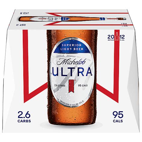 Michelob Ultra Superior Light Beer 20 Ea Rodamientos Selectos