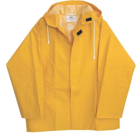 Boss Yellow Pvc Coated Polyester Rain Jacket L