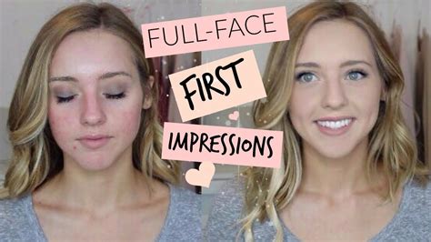 Full Face First Impressions Makeup Tutorial Youtube