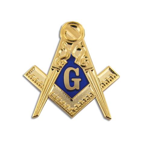 Pinmart Gold Masonic Symbol Compass Enamel Lapel Pin