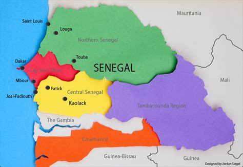 Senegal Location On World Map Map Of World