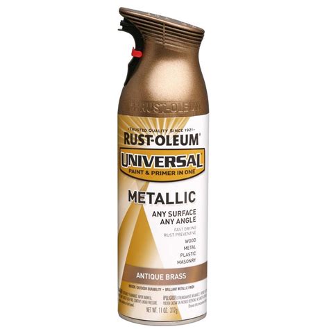 Rust Oleum Universal 11 Oz All Surface Metallic Antique Brass Spray