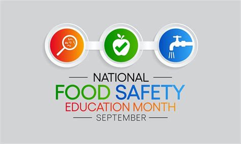 Premium Vector National Food Safety Education Month Observed Each