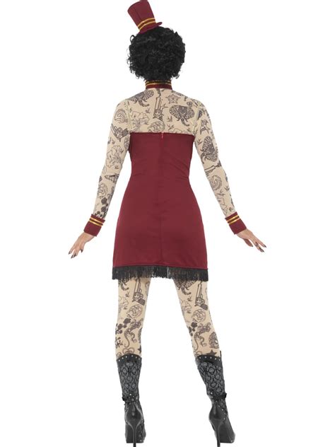 Adult Deluxe Tattoo Lady Costume 46827 Fancy Dress Ball