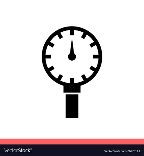 Pressure Icon Manometer Symbol Royalty Free Vector Image