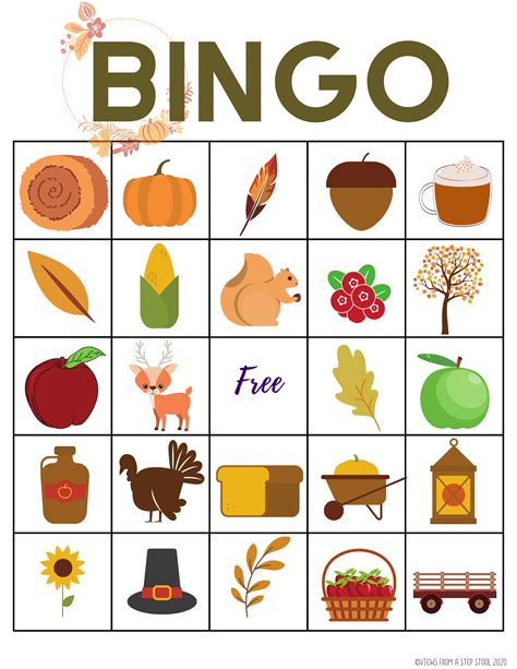 Fall Bingo Printable Free
