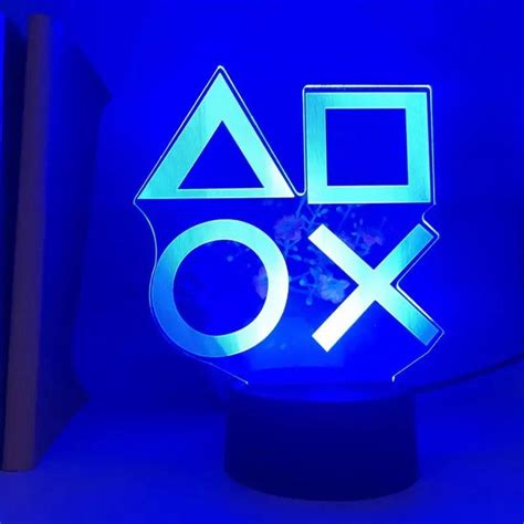 Playstation Buttons Gaming Lamp Ps4 Ps5 Streaming Desk Etsy
