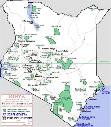 Here are the top 10 wildlife parks and reserves in kenya. National Parks In Kenya Map