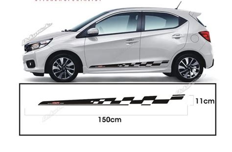 Stiker Mobil Brio Sticker Cutting List Body Samping Mobil Honda Brio