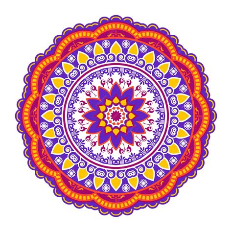 Ilustración Colorida De Mandala En Estilo Garabato Diseño De Mandala