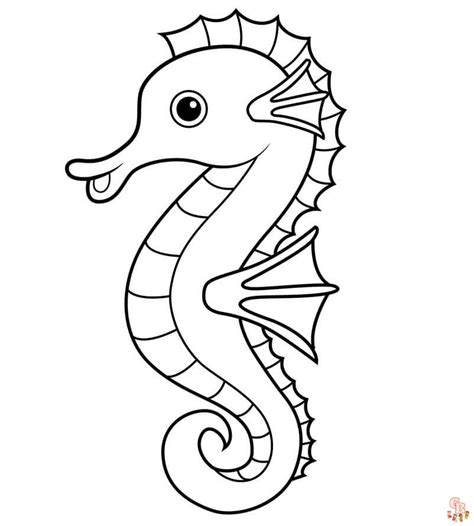 Lovely Seahorse Coloring Pages Free Printable And Easy To Color