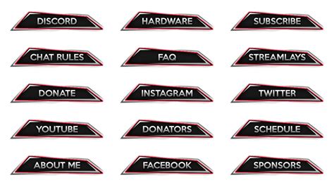 Twitch panels are graphics that help your twitch profile to stand out. Trinity - Twitch Panels - streamlays.com