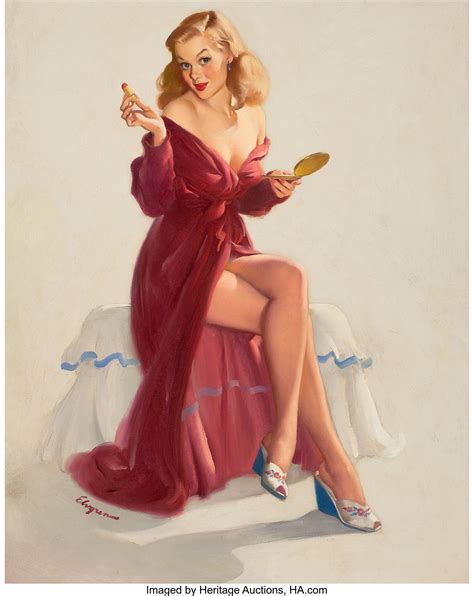 Gil Elvgren American 1914 1980 This Doesn T Seem To Keep The Lot 78141 Heritage Auctions