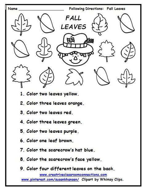 Following Directions Worksheets For Grade 1