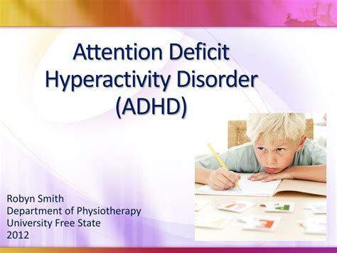 Ppt Attention Deficit Hyperactivity Disorder Adhd Powerpoint