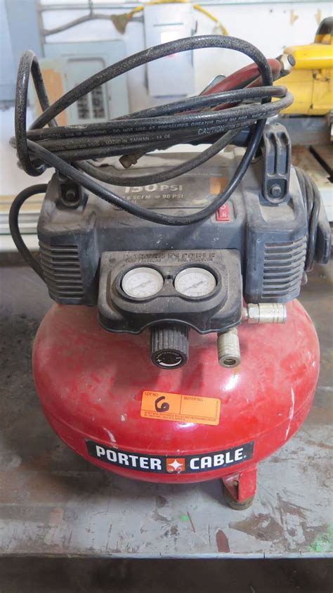 Porter Cable 150psi Compressor 6 Gallons