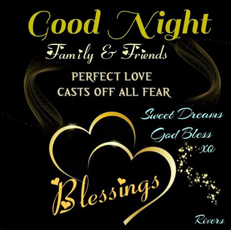 Good Night Blessings | Good night family, Good night quotes, Good night prayer quotes