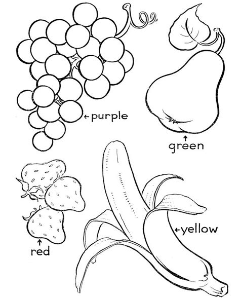 Cartoon vegetables clipart black and white. 11 best Fruits and Their name Coloring Pages images on ...