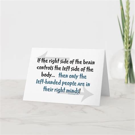 The latin word for left (sinister). Left-handed people Quote Card | Zazzle.com in 2020 | Quote cards, People quotes, Left handed people