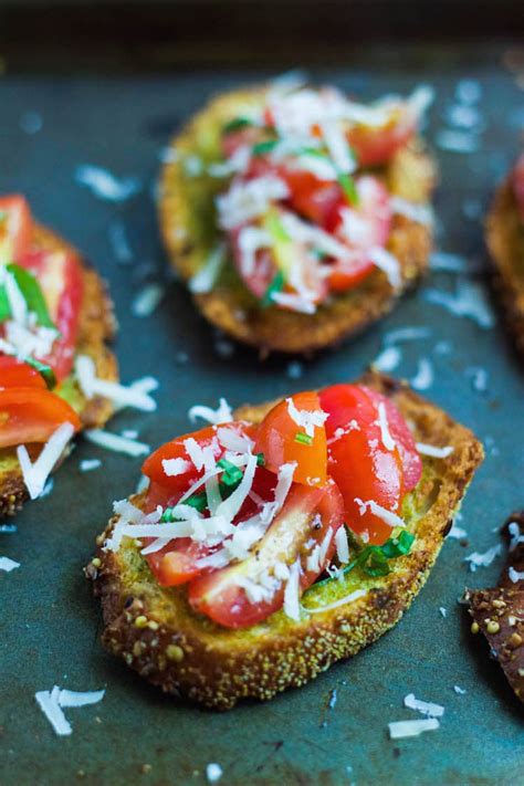 Bruschetta With Garlic Crisps Easy And Quick Appetizer