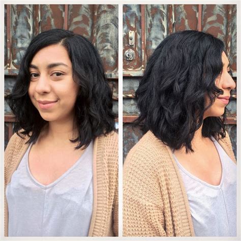 Shoulder Length Wavy Layered Bob On Black Hair The Latest Hairstyles
