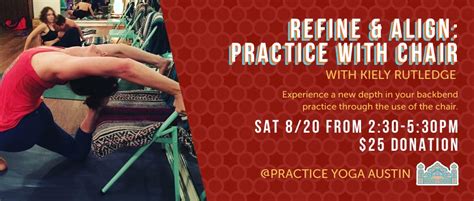 Refine And Align Practice With Chair Practice Yoga Austin