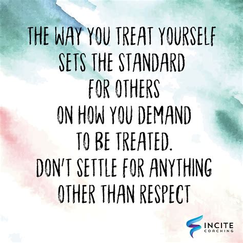 Respect Yourself If You Want To Be Respected Incite Coaching