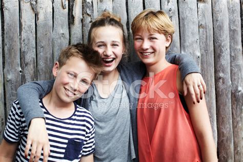 Portrait Of Three Siblings Stock Photo Royalty Free Freeimages