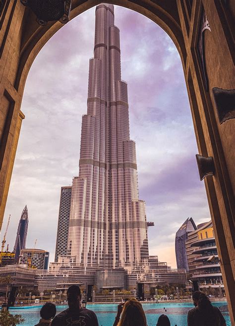 Exploring Dubai View From Dubai Mall Looking Out On The Burj Khalifa