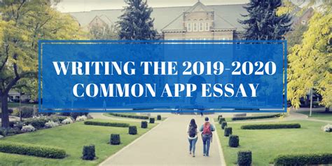 Students (and their parents) who are serious about figuring out which common app essay prompt to pursue should take the time to watch the entire video below. Tips for Writing a Superb 2019-2020 Common Application ...