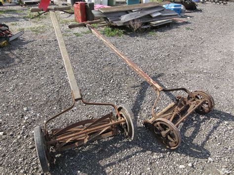 Albrecht Auctions 2 Old Push Mowers