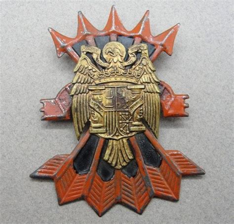 Spanish Falange Militia Breast Badge Original German Militaria