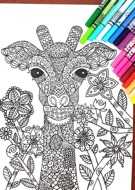 Pin By Nimeshini Subramaniam On Doodling Giraffe Coloring Pages
