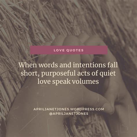 Quiet Love Quote