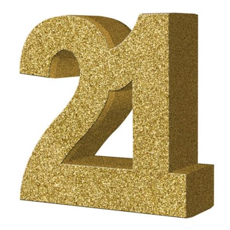 Gold Glitter 21st Birthday Party Table Decoration Gold 21 Etsy Uk