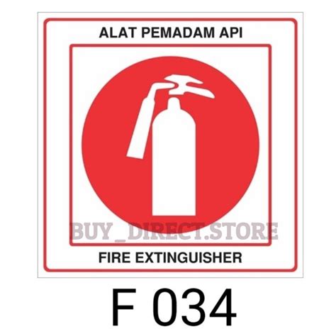 Simbol Label Alat Pemadam Api Jual Akrilik Tulisan Simbol Gambar Alat