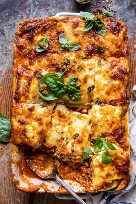 Spicy Zucchini Ricotta Lasagna With Oregano Breadcrumbs Yummy Recipe